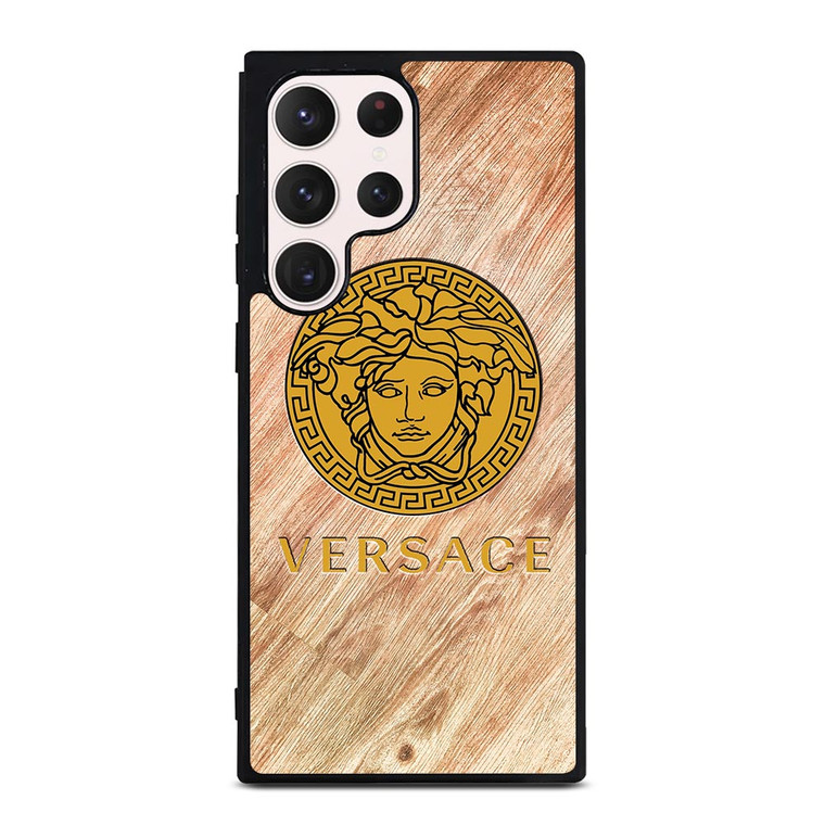 VERSACE WOODEN EMBLEM Samsung Galaxy S23 Ultra Case Cover