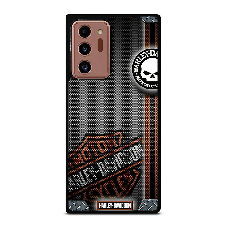 HARLEY DAVIDSON LOGO METAL TEXTURE Samsung Galaxy Note 20 Ultra Case Cover