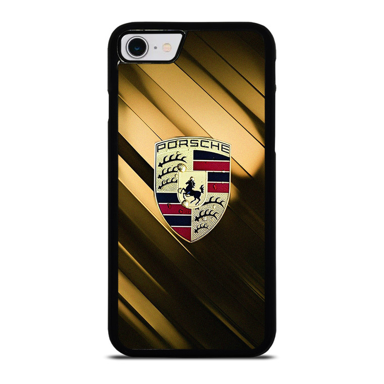 PORSCHE GOLD LOGO  iPhone SE 2022 Case Cover