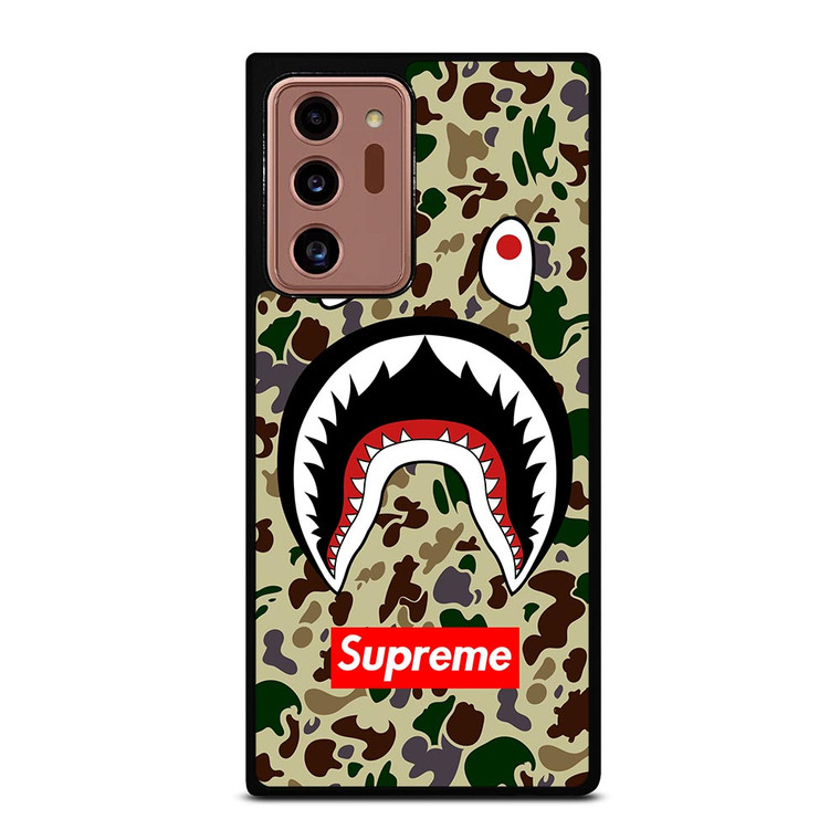 SHARK CAMO BATHING APE SUPREME Samsung Galaxy Note 20 Ultra Case Cover