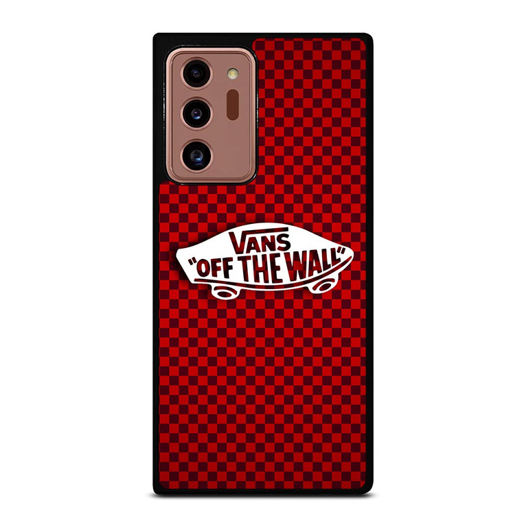 VANS OFF THE WALL SKATER RED CARBON Samsung Galaxy Note 20 Ultra Case Cover