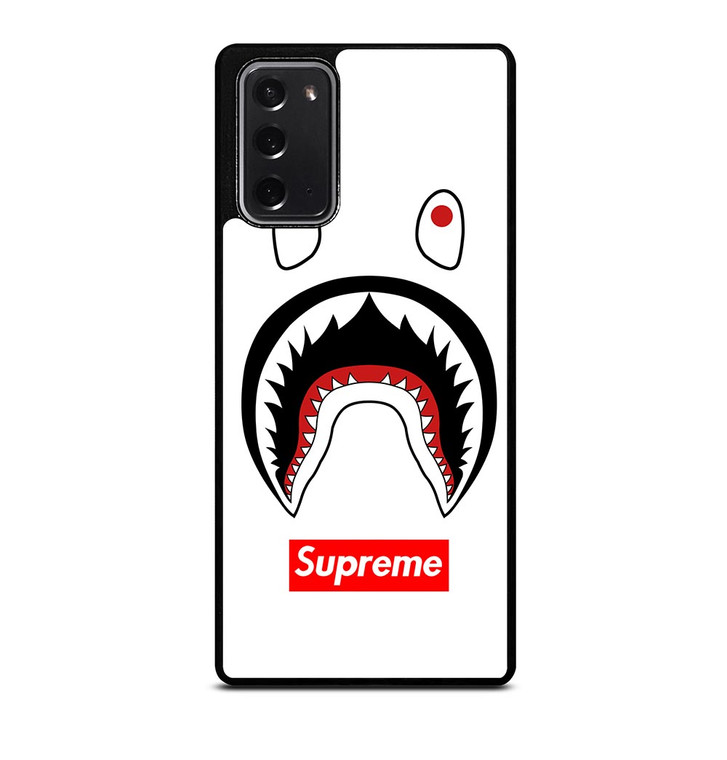 BAPE CAMO SHARK SUPREME WHITE Samsung Galaxy Note 20 Case Cover