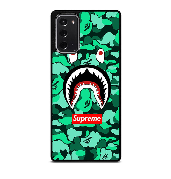 CAMO BATHING APE SUPREME GREEN Samsung Galaxy Note 20 Case Cover