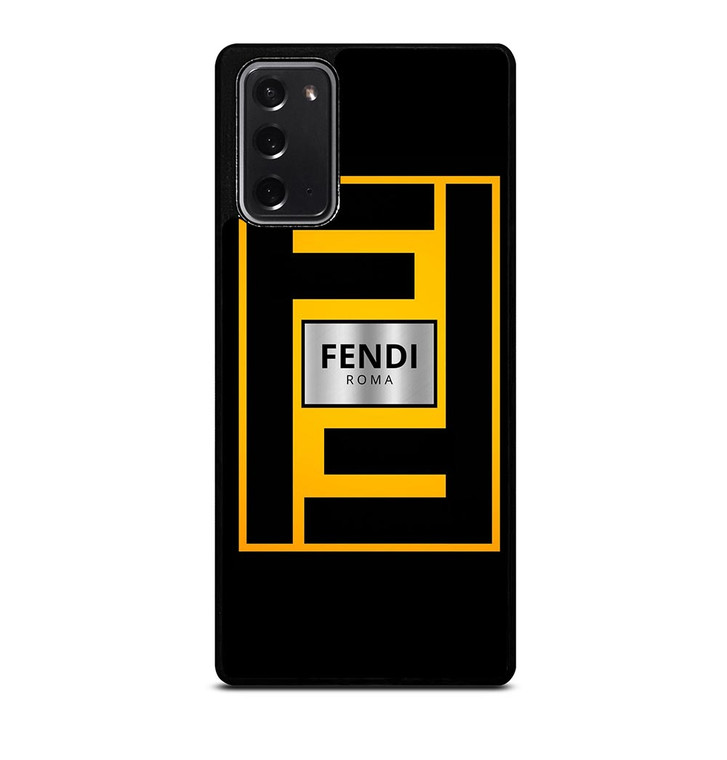 FENDI ROMA YELLOW LOGO Samsung Galaxy Note 20 Case Cover
