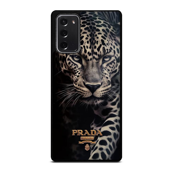 PRADA MILANO LOGO LEOPARD Samsung Galaxy Note 20 Case Cover