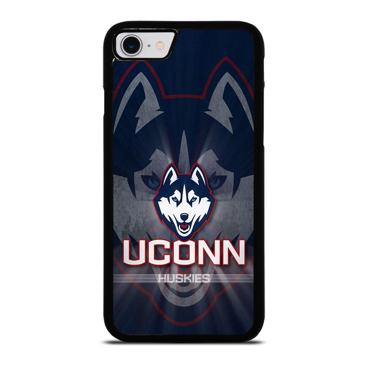 UCONN HUSKIES BASKETBALL METAL LOGO  iPhone SE 2022 Case Cover