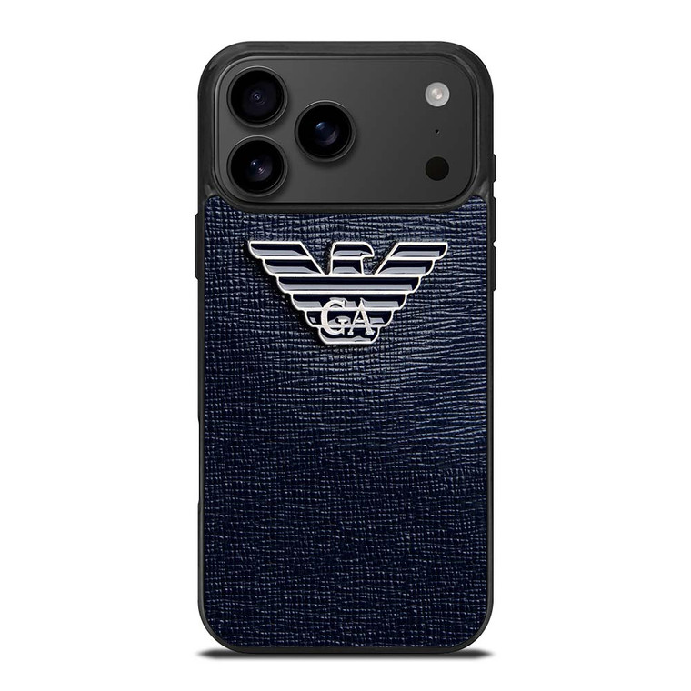 GIORGIO ARMANI EMBOSSED LOGO iPhone 17 Pro Max Case Cover