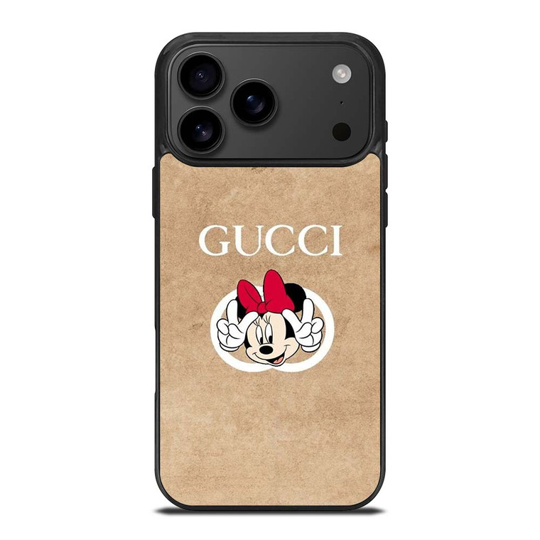 GUCCI LOGO PATTERN DISNEY MINNIE MOUSE iPhone 17 Pro Max Case Cover GUCCI LOGO PATTERN DISNEY MINNIE MOUSE iPhone 17 Pro Max Case Cover