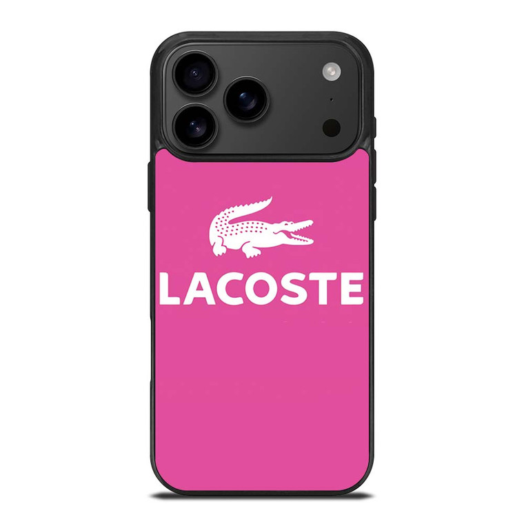 LACOSTE PINK LOGO iPhone 17 Pro Max Case Cover