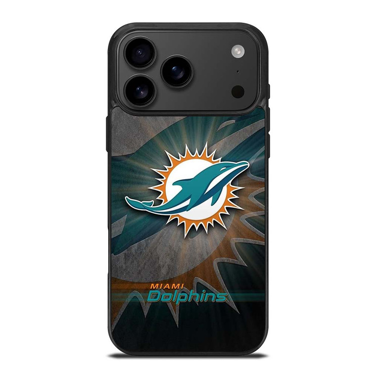 MIAMI DOLPHINS FOOTBALL METAL LOGO iPhone 17 Pro Max Case Cover MIAMI DOLPHINS FOOTBALL METAL LOGO iPhone 17 Pro Max Case Cover