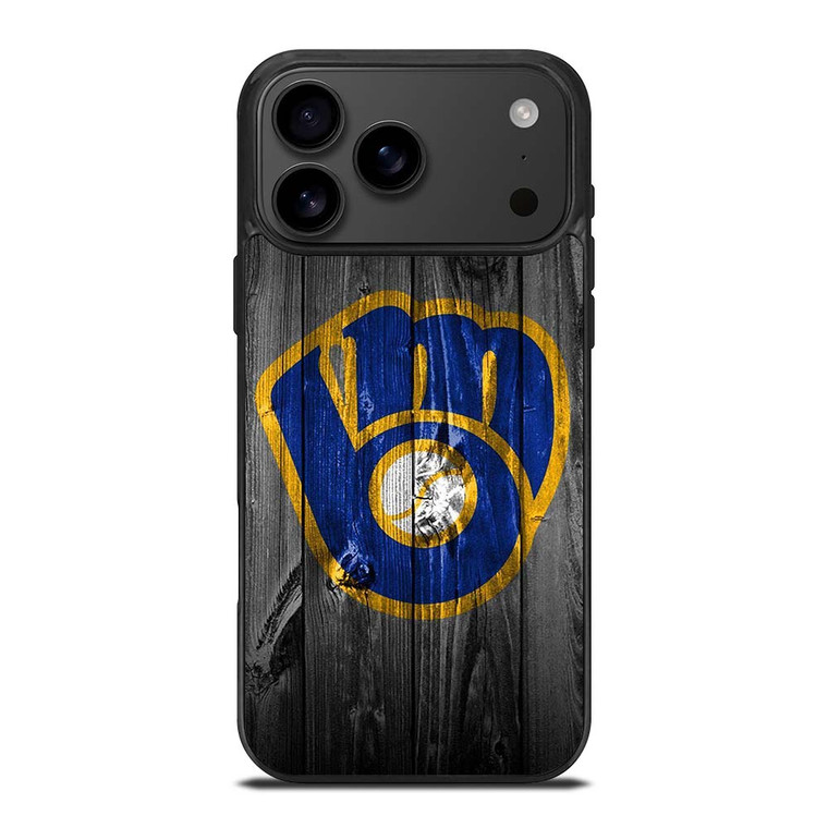 MILWAUKEE BREWERS BASEBALL WOOD LOGO iPhone 17 Pro Max Case Cover MILWAUKEE BREWERS BASEBALL WOOD LOGO iPhone 17 Pro Max Case Cover