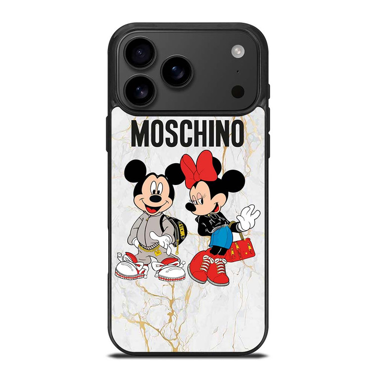 MOSCHINO MICKEY MINNIE MOUSE iPhone 17 Pro Max Case Cover MOSCHINO MICKEY MINNIE MOUSE iPhone 17 Pro Max Case Cover