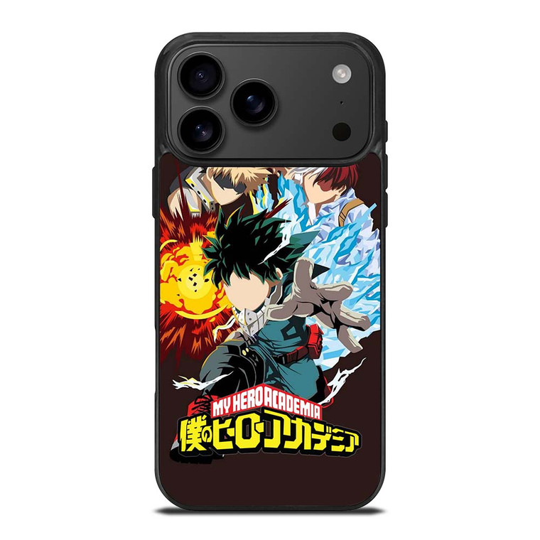 MY HERO ACADEMIA DEKU TODOROKI AND BAKUGOU iPhone 17 Pro Max Case Cover MY HERO ACADEMIA DEKU TODOROKI AND BAKUGOU iPhone 17 Pro Max Case Cover