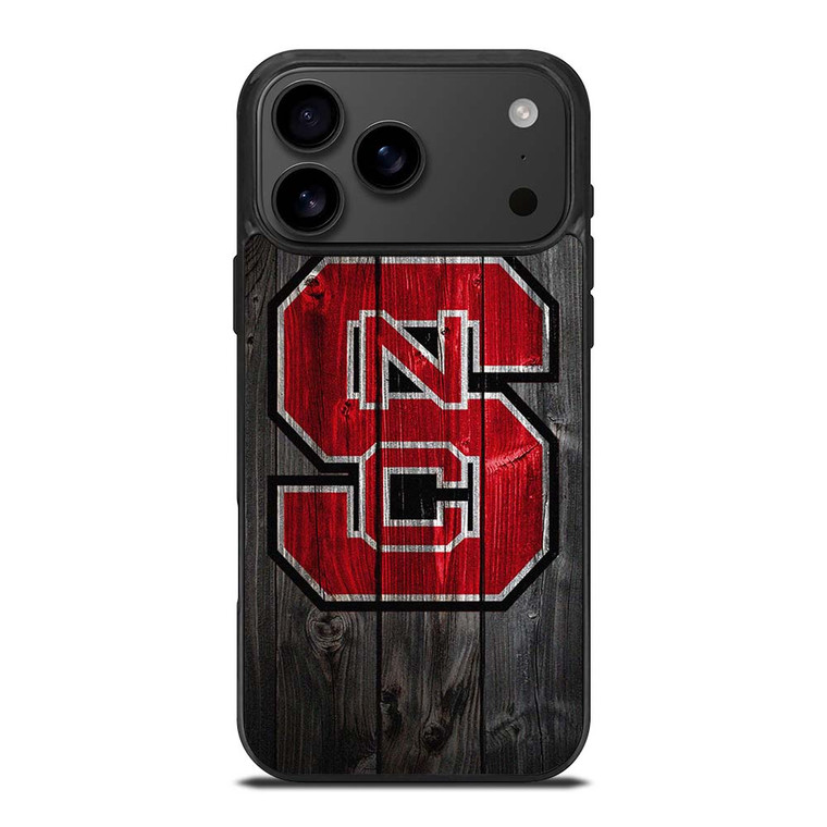 NC STATE WOLFPACK FOOTBALL WOOD LOGO iPhone 17 Pro Max Case Cover NC STATE WOLFPACK FOOTBALL WOOD LOGO iPhone 17 Pro Max Case Cover