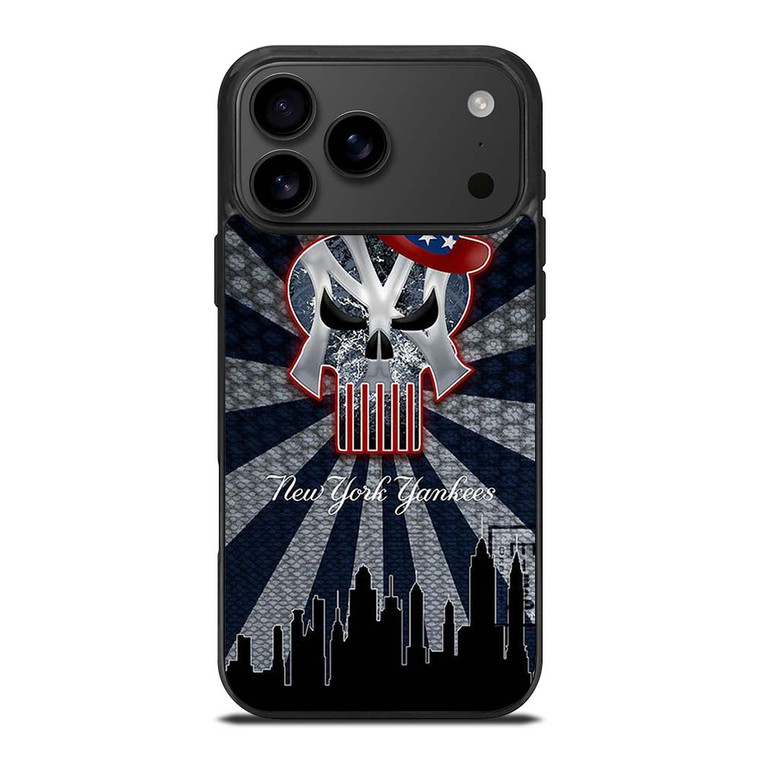 NEW YORK YANKEES BASEBALL SKULL SYMBOL iPhone 17 Pro Max Case Cover NEW YORK YANKEES BASEBALL SKULL SYMBOL iPhone 17 Pro Max Case Cover