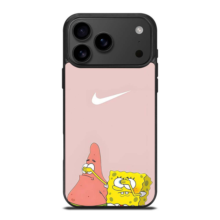 NIKE PATRICK AND SPONGEBOB PINK iPhone 17 Pro Max Case Cover NIKE PATRICK AND SPONGEBOB PINK iPhone 17 Pro Max Case Cover