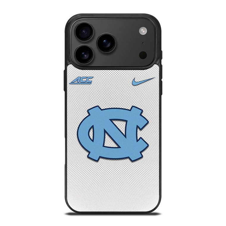 NORTH CAROLINA TAR HEELS WHITE CARBON iPhone 17 Pro Max Case Cover