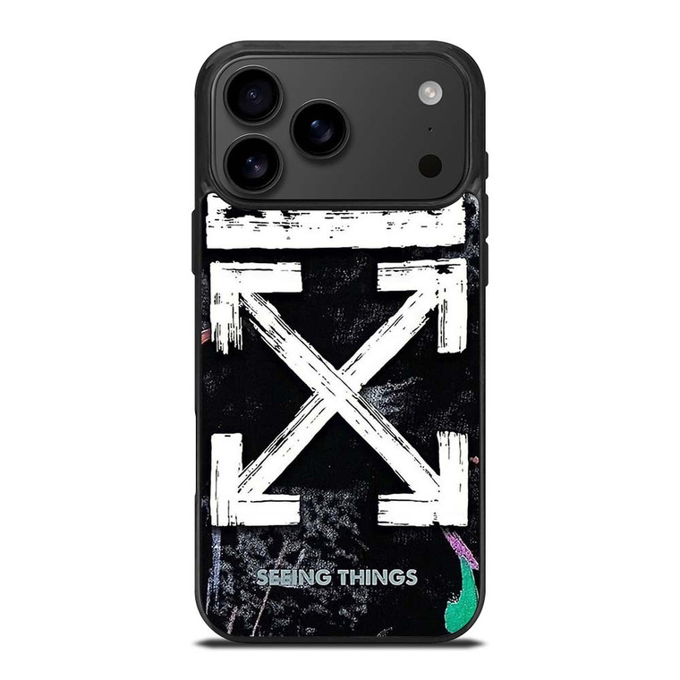 OFF WHITE LOGO SEEING THINGS iPhone 17 Pro Max Case Cover