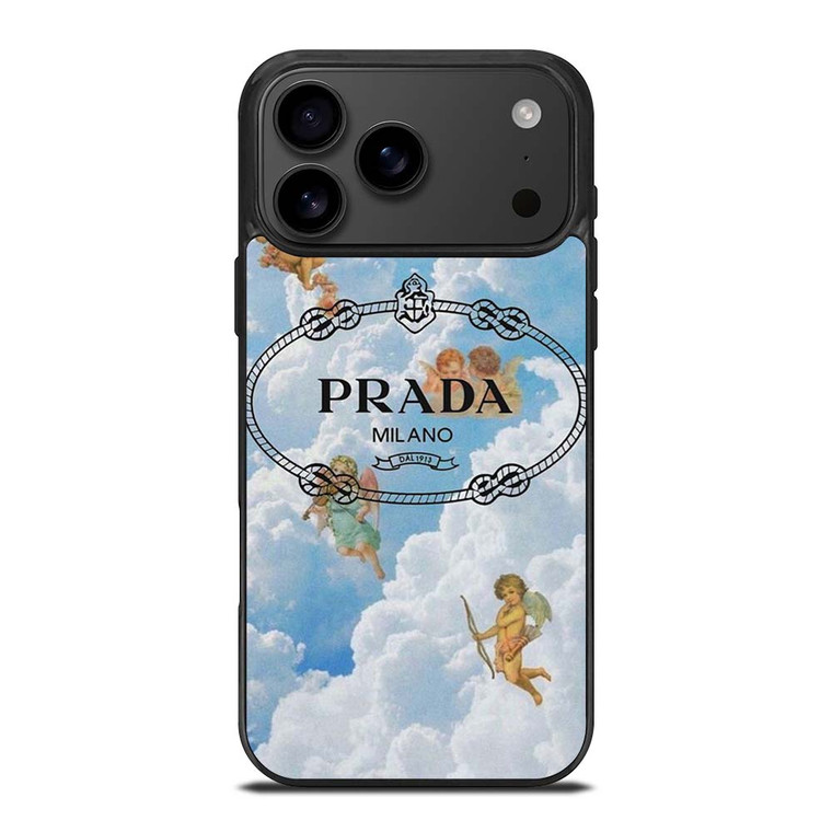 PRADA MILANO LOGO THE ANGELS iPhone 17 Pro Max Case Cover