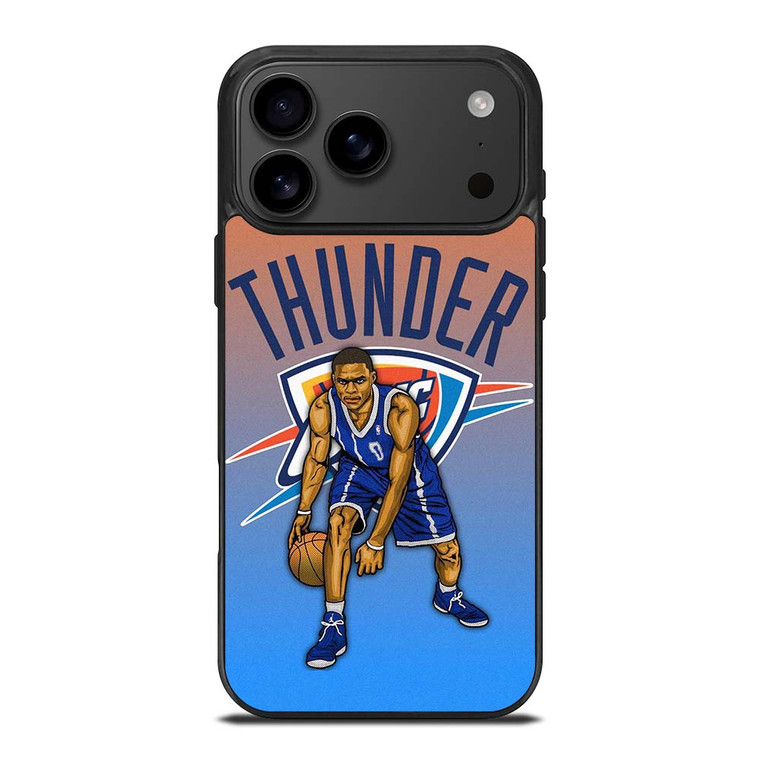 RUSSELL WESTBROOK OKC OKLAHOMA CITY THUNDER 2 iPhone 17 Pro Max Case Cover