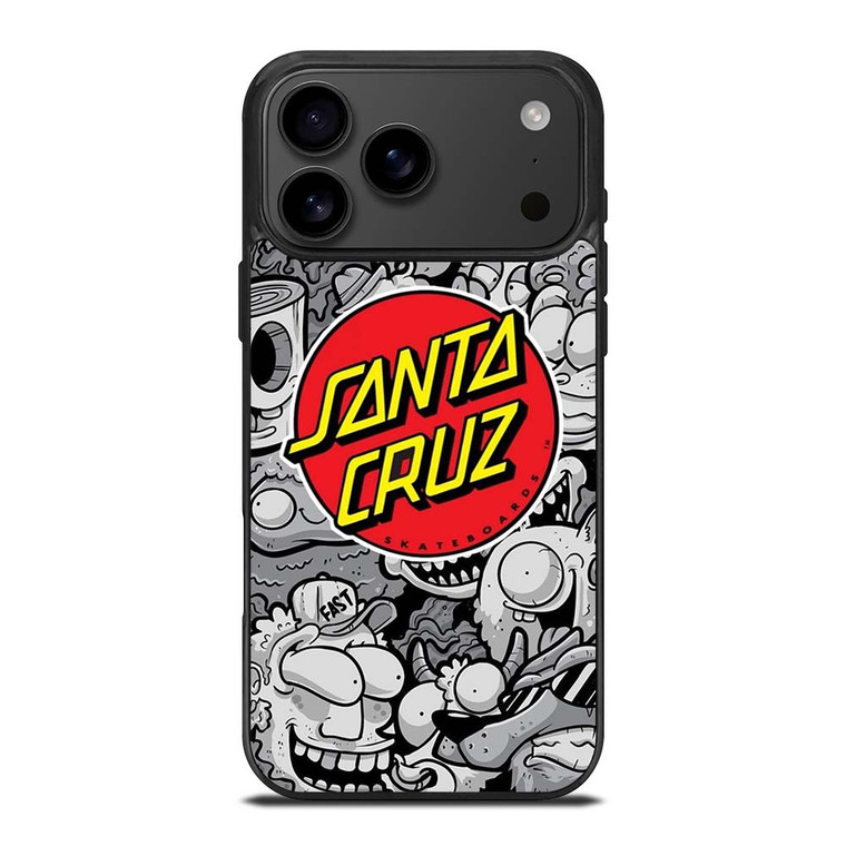 SANTA CRUZ SKATEBOARD DOODLE CARTOON iPhone 17 Pro Max Case Cover