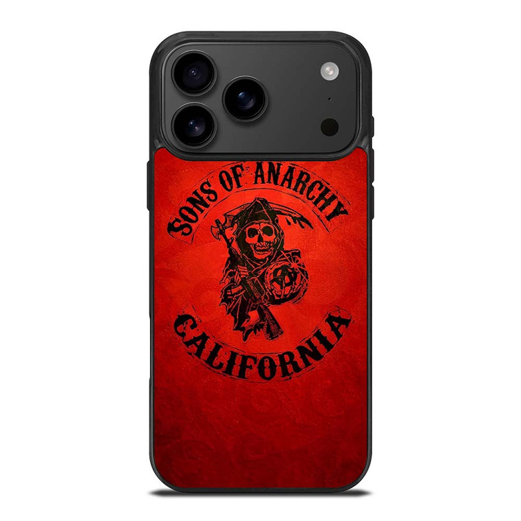 SONS OF ANARCHY CALIFORNIA RED iPhone 17 Pro Max Case Cover