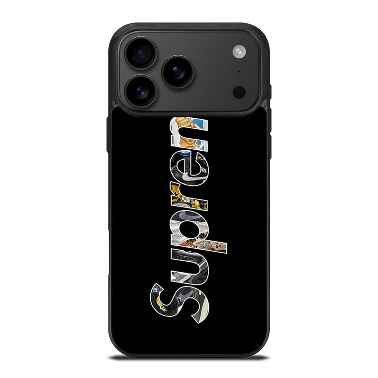 SUPREME NIKE SNEAKERS BLACK iPhone 17 Pro Max Case Cover