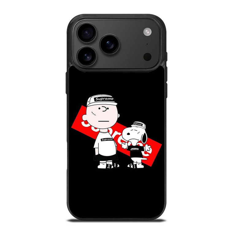 SUPREME SNOOPY AND CHARLIE BROWN iPhone 17 Pro Max Case Cover