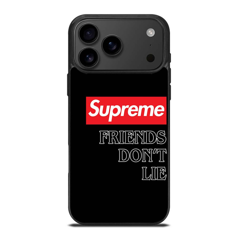 SUPREME STRANGER THINGS FRIENDS DONT LIE iPhone 17 Pro Max Case Cover