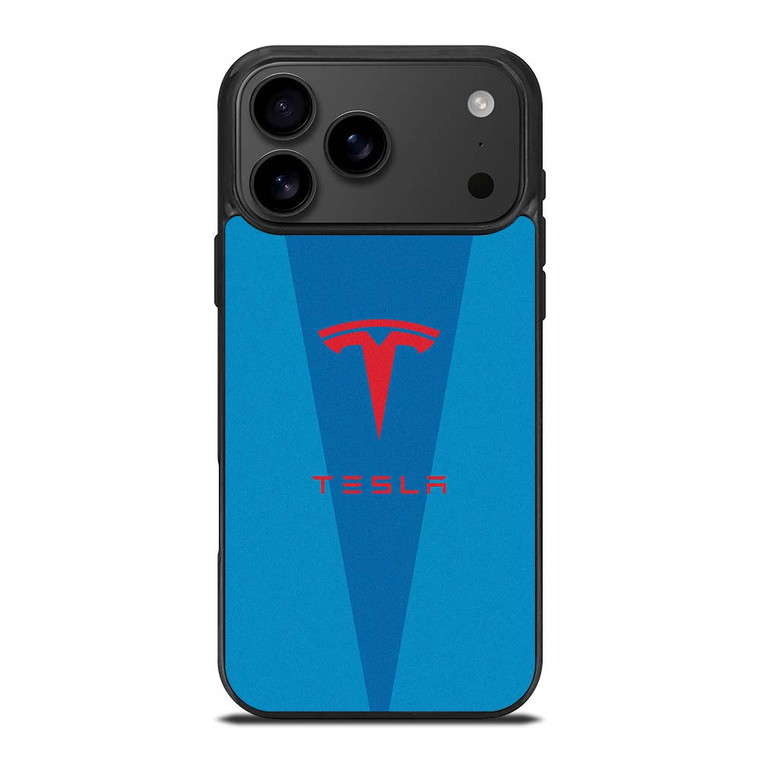 TESLA BLUE LOGO iPhone 17 Pro Max Case Cover