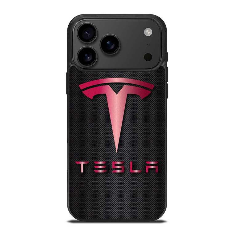 TESLA PINK CARBON iPhone 17 Pro Max Case Cover