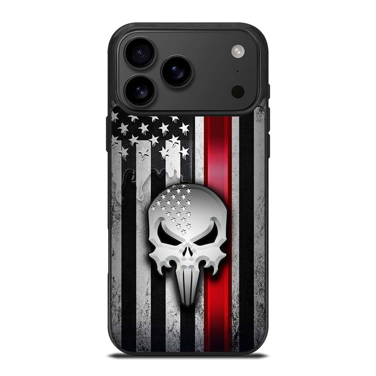 THE PUNISHER AMERICAN FLAG METAL iPhone 17 Pro Max Case Cover
