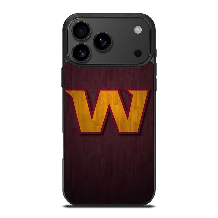 WASHINGTON COMMANDERS WOOD LOGO iPhone 17 Pro Max Case Cover