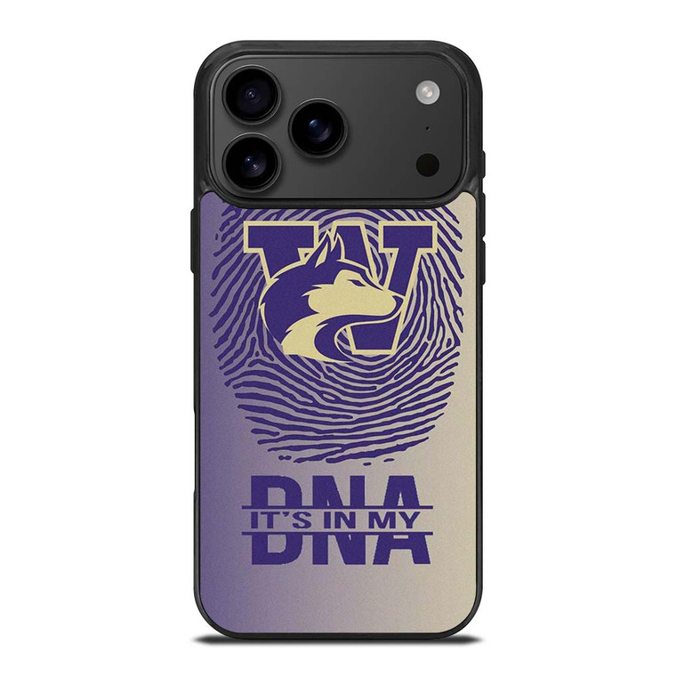 WASHINGTON HUSKIES DNA FOOTBALL iPhone 17 Pro Max Case Cover