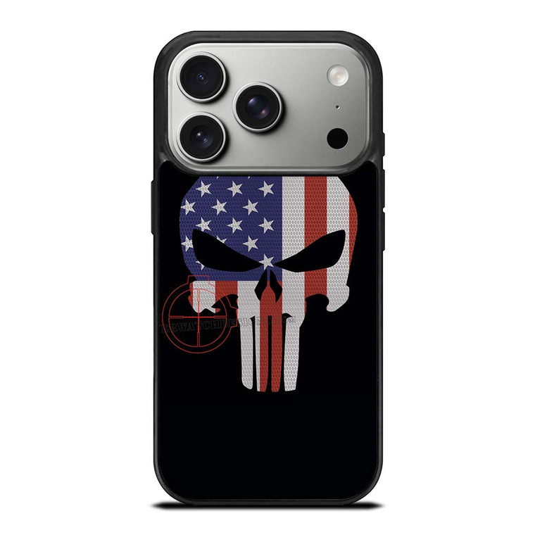 AMERICAN FLAG PUNISHER iPhone 17 Pro Case Cover