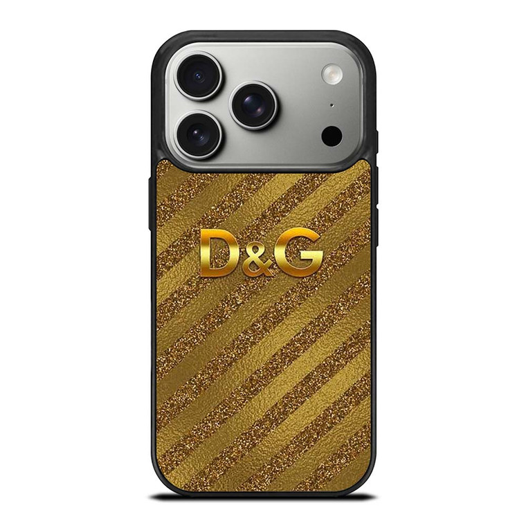DOLCE AND GABBANA D&G LOGO GOLD iPhone 17 Pro Case Cover