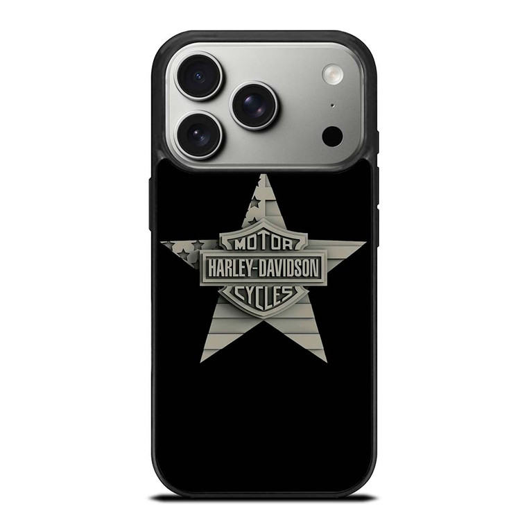 HARLEY DAVIDSON WOODEN STAR LOGO iPhone 17 Pro Case Cover