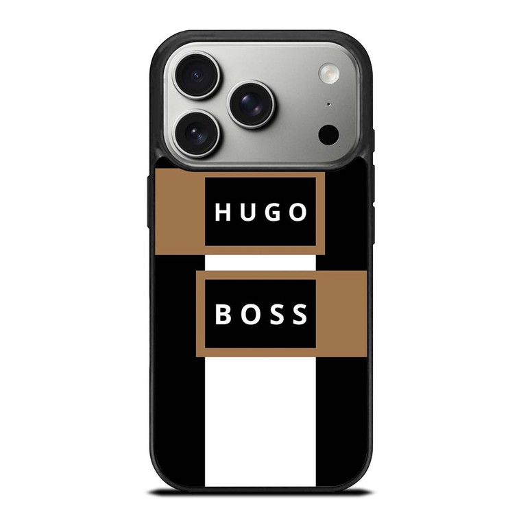 HUGO BOSS LOGO GOLD iPhone 17 Pro Case Cover