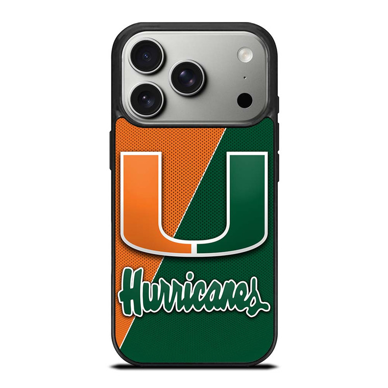 MIAMI HURRICANES LOGO CARBON iPhone 17 Pro Case Cover MIAMI HURRICANES LOGO CARBON iPhone 17 Pro Case Cover