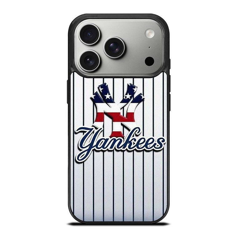 NEW YORK YANKEES USA FLAG STRIPE LOGO iPhone 17 Pro Case Cover NEW YORK YANKEES USA FLAG STRIPE LOGO iPhone 17 Pro Case Cover