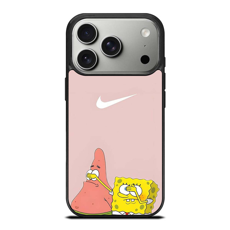 NIKE PATRICK AND SPONGEBOB PINK iPhone 17 Pro Case Cover NIKE PATRICK AND SPONGEBOB PINK iPhone 17 Pro Case Cover