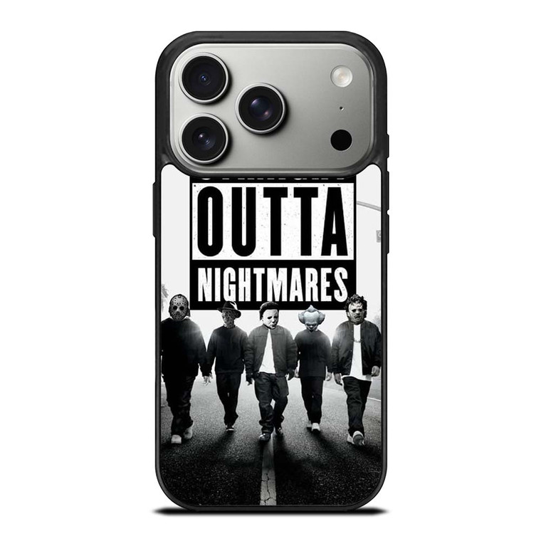 STRAIGHT OUTTA NIGHTMARES HORROR MOVIES CHARACTERS iPhone 17 Pro Case Cover