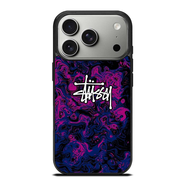 STUSSY PURPLE LOGO iPhone 17 Pro Case Cover