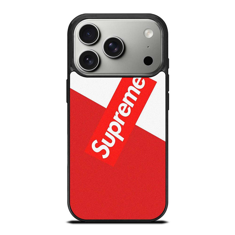 SUPREME SLICED LOGO iPhone 17 Pro Case Cover