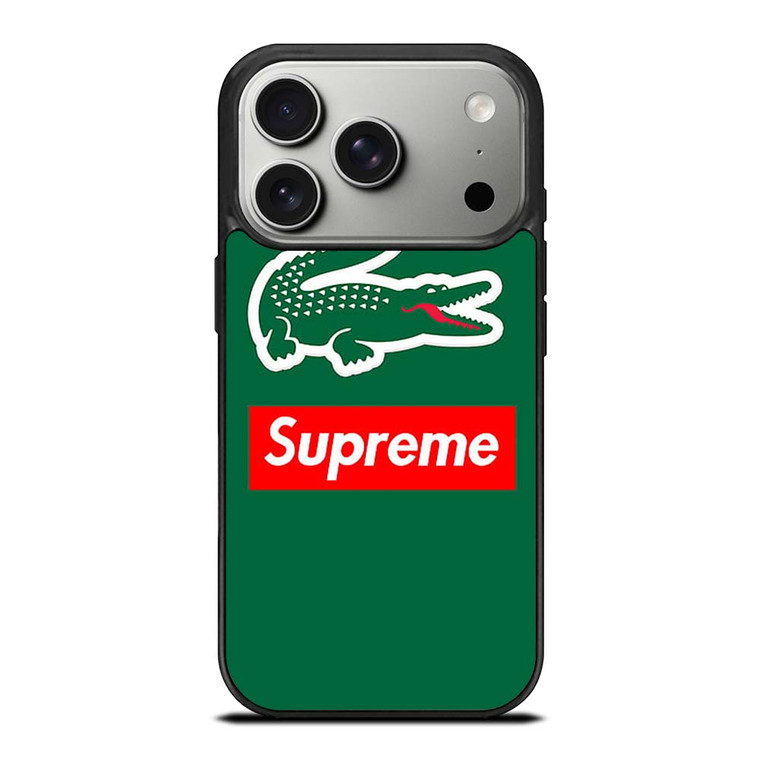 SUPREME X LACOSTE LOGO iPhone 17 Pro Case Cover