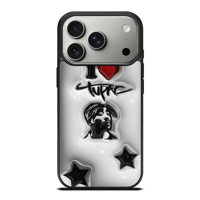 TUPAC SHAKUR RAPPER PLASTIC ART iPhone 17 Pro Case Cover