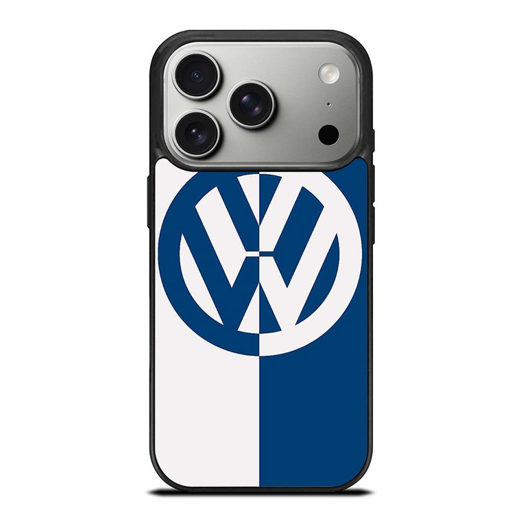 VW VOLKSWAGEN SLICED BLUE LOGO iPhone 17 Pro Case Cover
