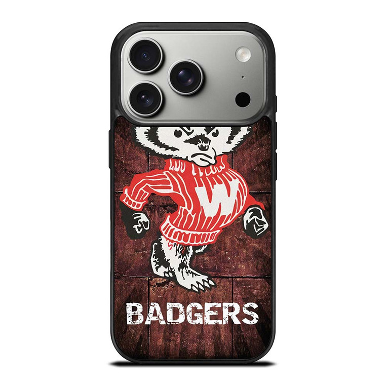 WISCONSIN BADGERS RUSTY SYMBOL iPhone 17 Pro Case Cover