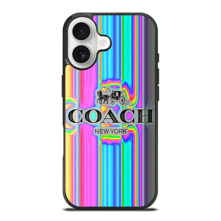 COACH NEW YORK LOGO COLORFUL iPhone 17 Case Cover