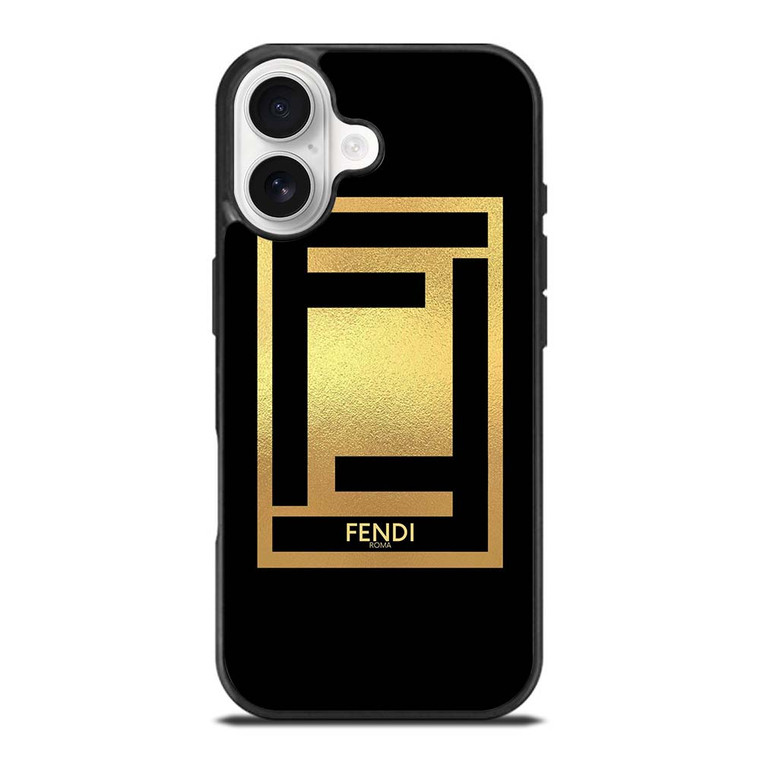 FENDI ROMA LOGO GOLD iPhone 17 Case Cover